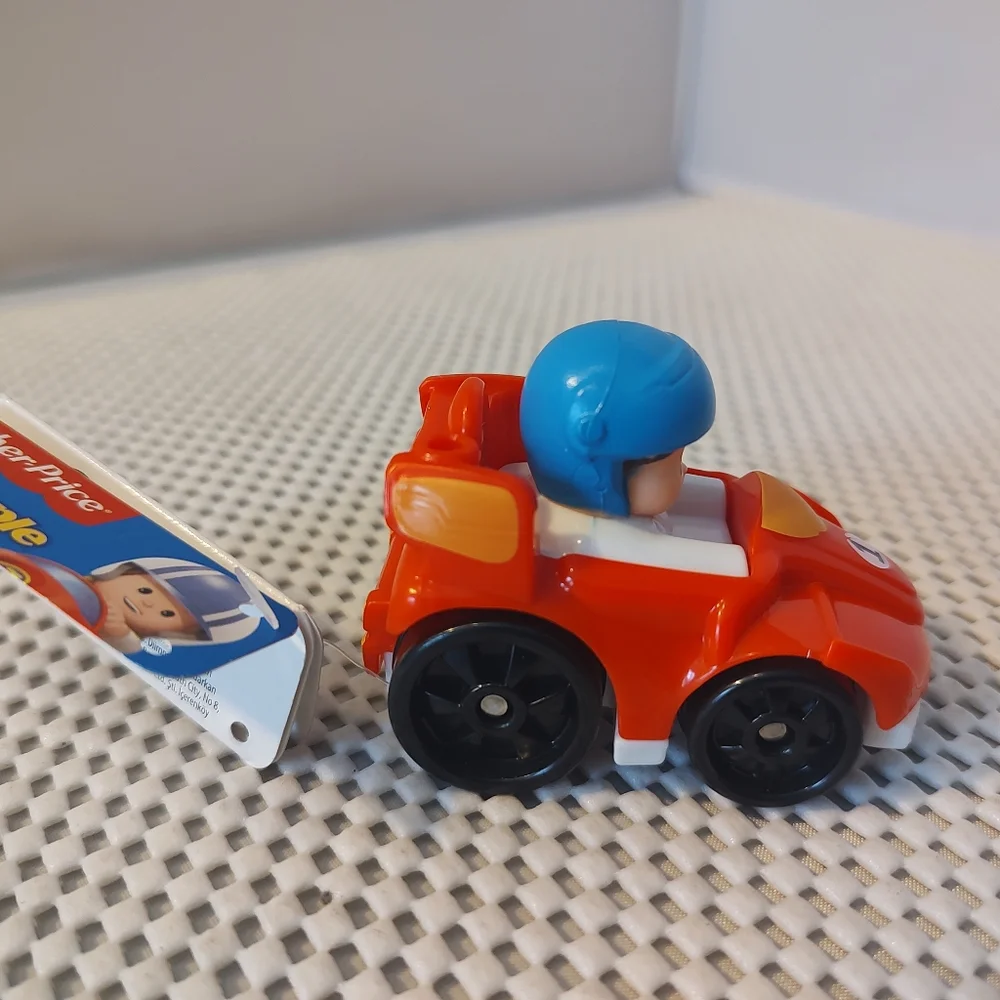 Little People Wheelies Race Car Red NWT 2015 Mattel Fisher Price